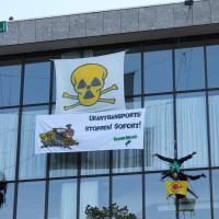 Protest gegen das Atomforum 2016